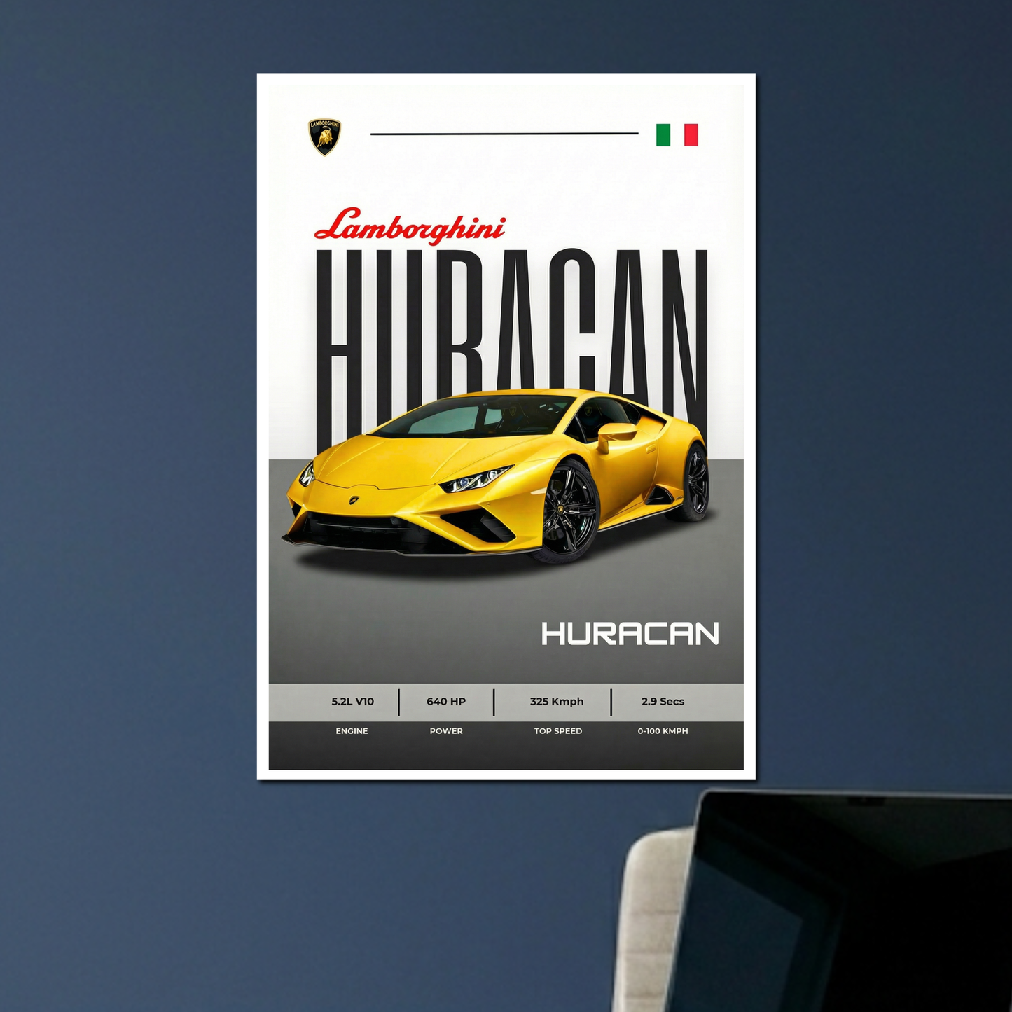 LAMBORGHINI HURACAN | C-2 | CAR POSTER