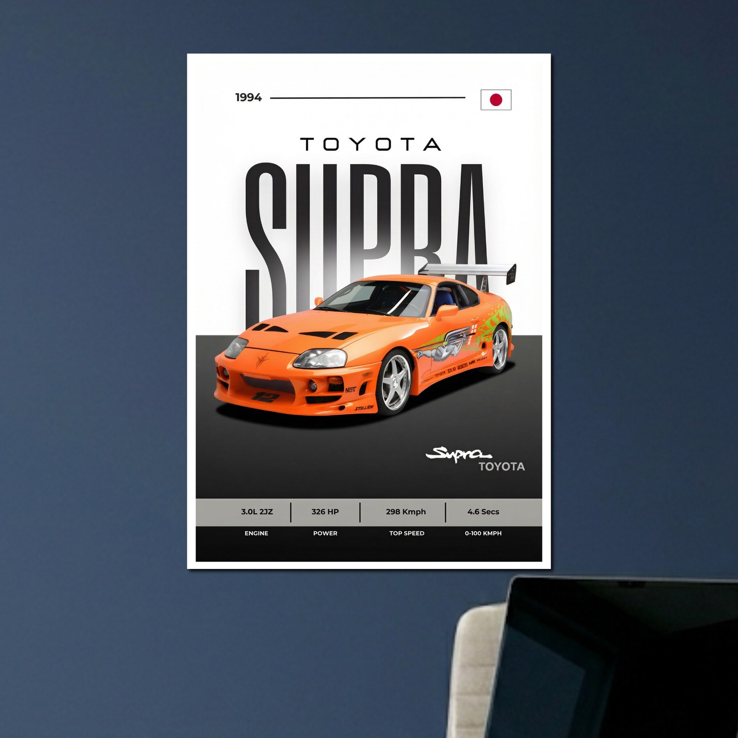 TOYOTA SUPRA | C-2 | CAR POSTER