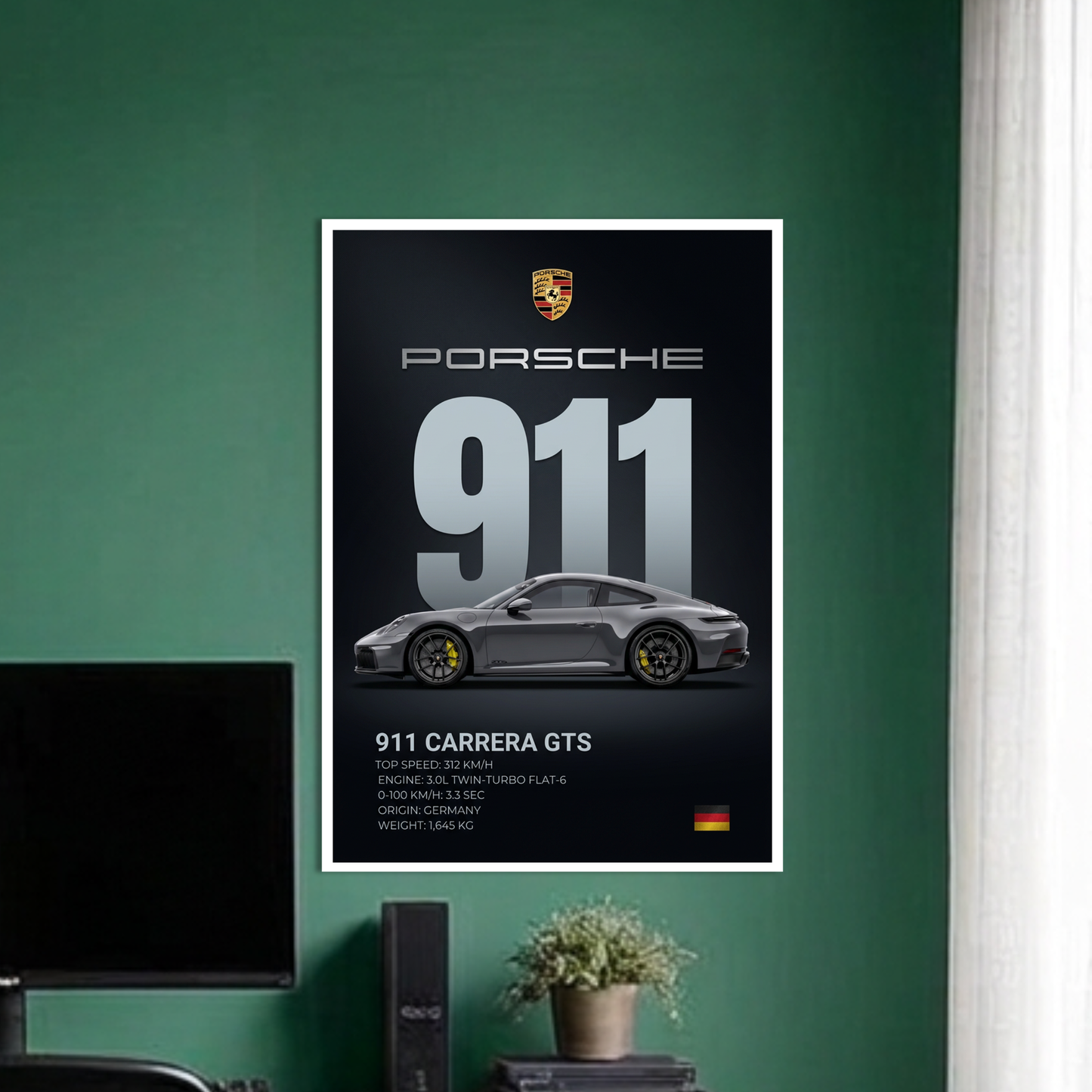 911 CARRERA GTS-1 | C-4 | CAR POSTER