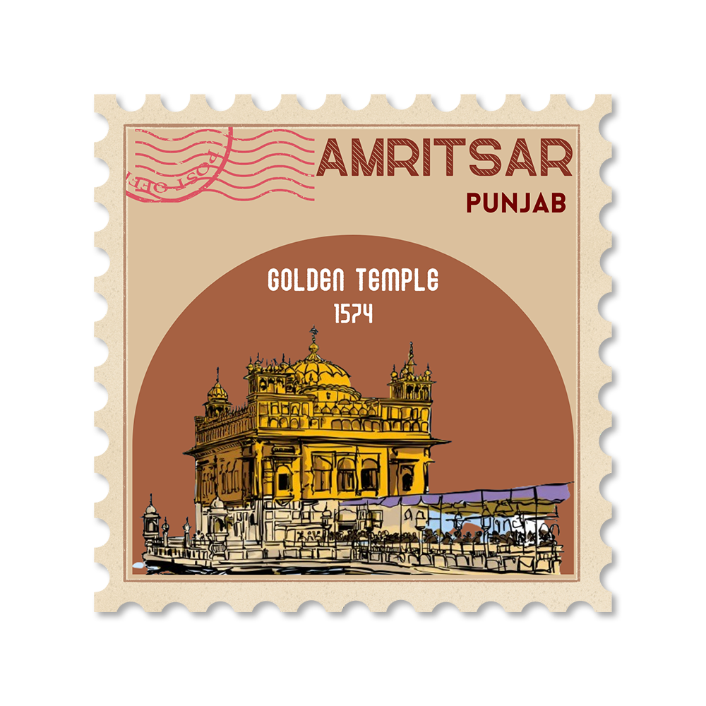 CITY STAMP AMRITSAR STICKER
