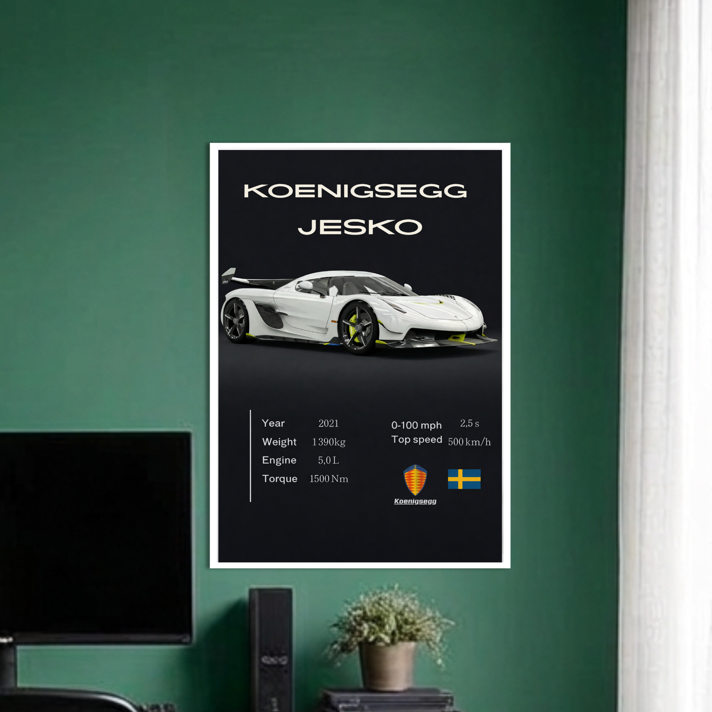 KOENIGSEGG JESKO | C-4 | CAR POSTER