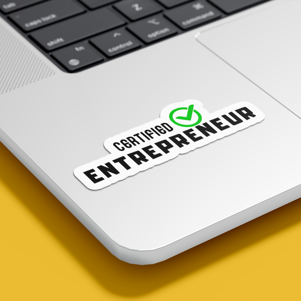 CERTIFIED ENTREPRENEUR STICKER