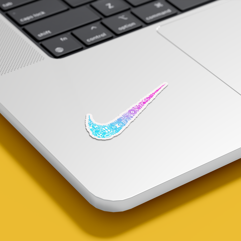 NEON SWOOSH STICKER
