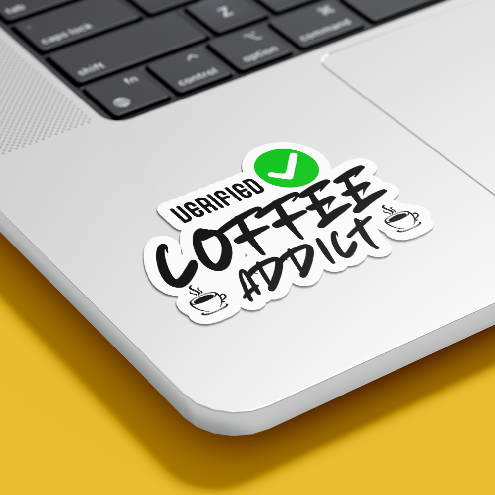 VERIFIED COFFEE ADDICT STICKER