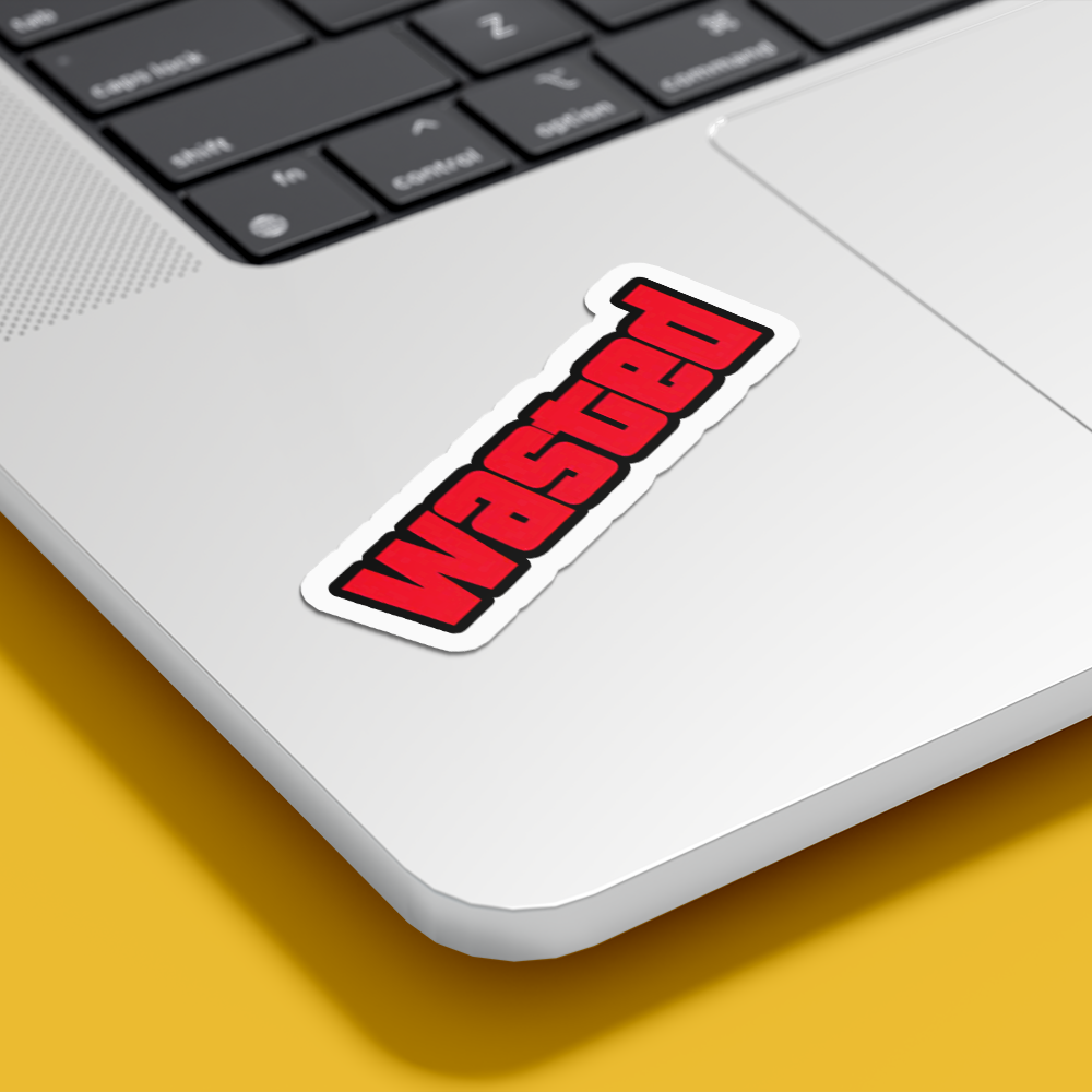WASTED STICKER