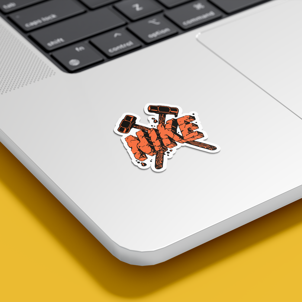 CRACKED NIKE STICKER