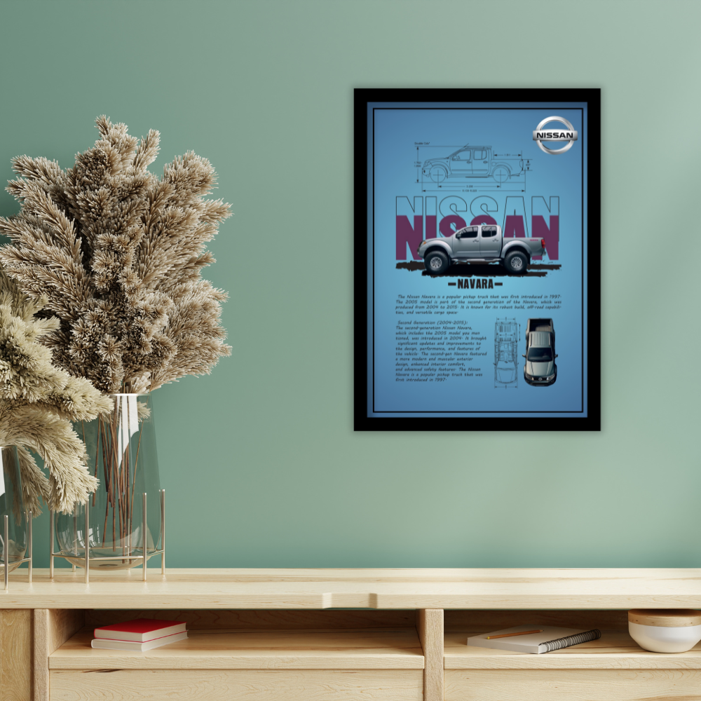 NISSAN NAVARA 2005 - Premium Framed Poster
