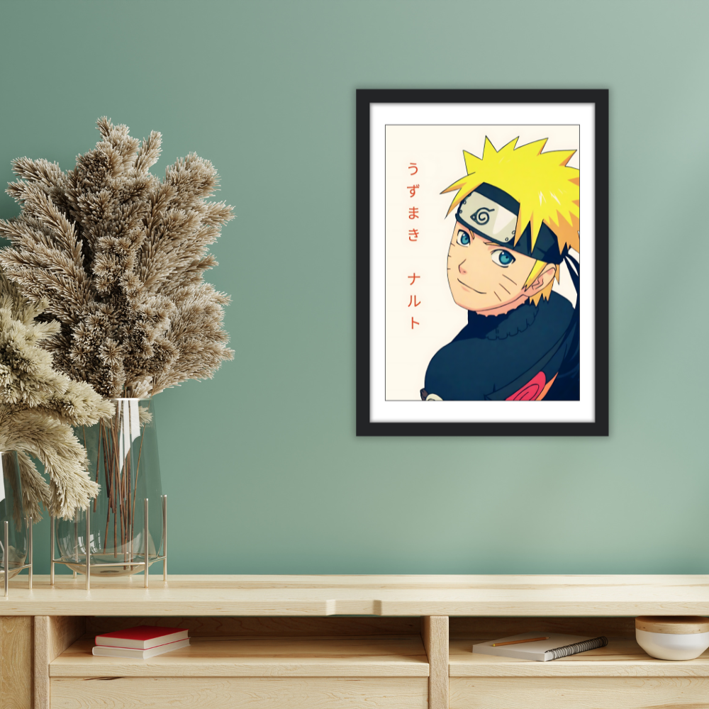 Hero of the Hidden Leaf – Naruto Character Art Poster