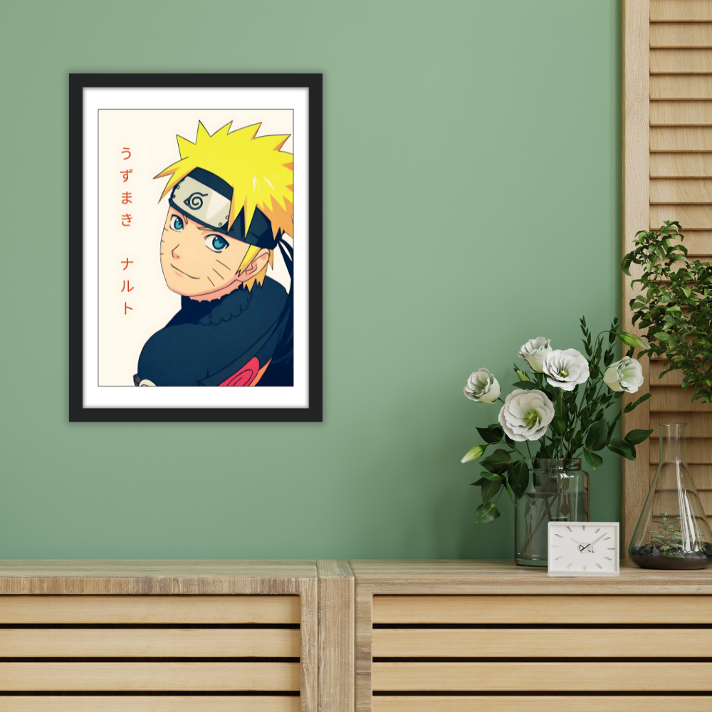 Hero of the Hidden Leaf – Naruto Character Art Poster