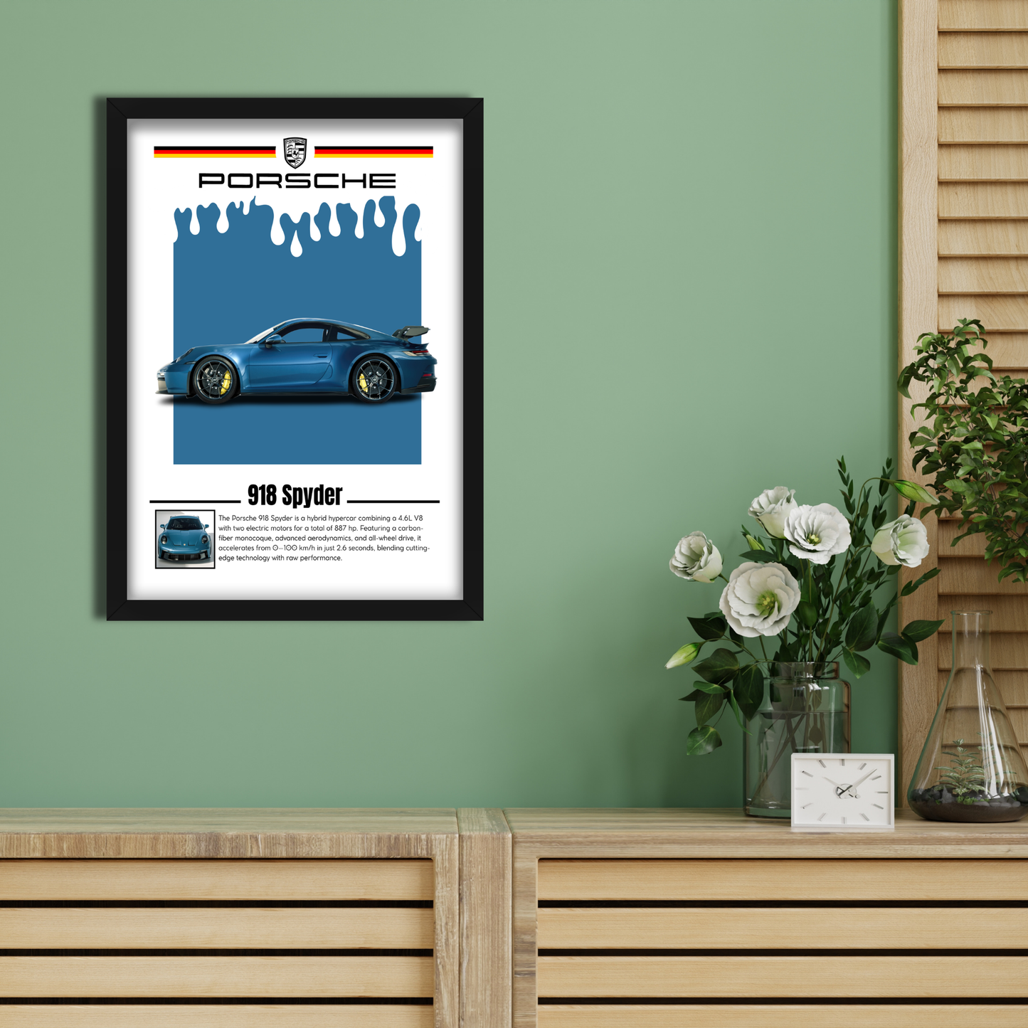 PORSCHE 918 SPYDER | C-V5 | CAR POSTER
