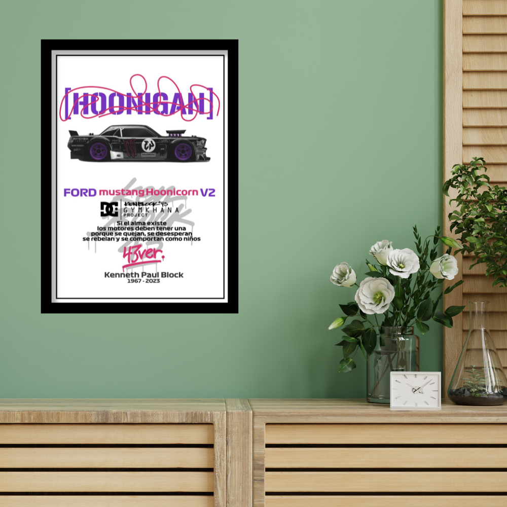 FORD MUSTANG HOONICORN V2 - Premium Framed Poster