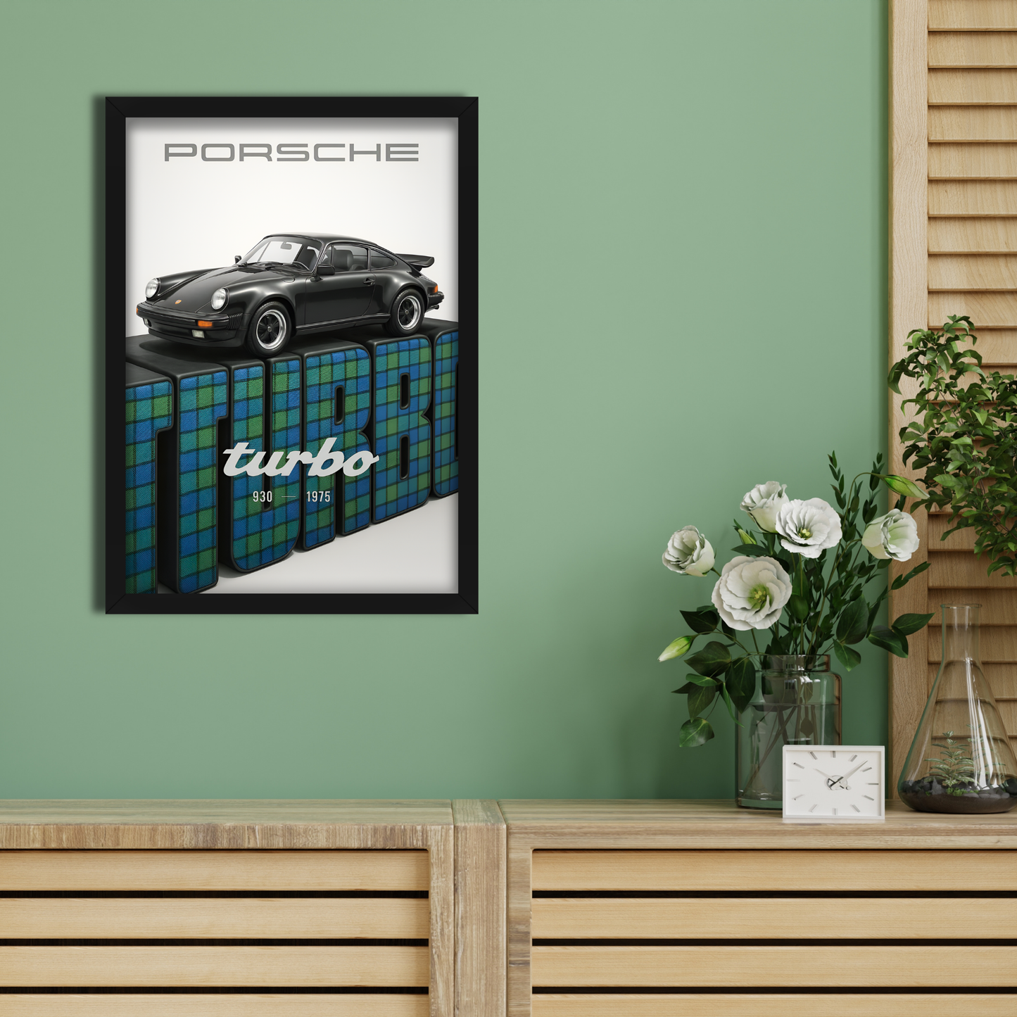PORSCHE TURBO -1 | C-V3 | CAR POSTER