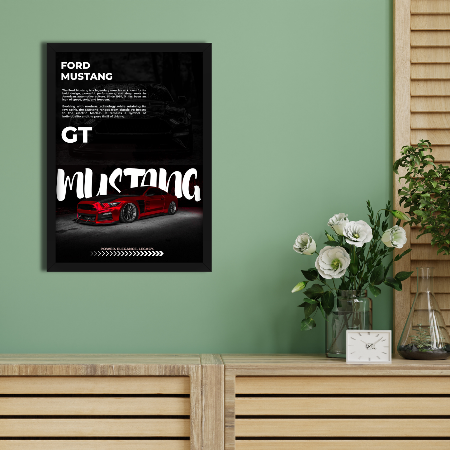 GT MUSTANG | C-V3 | CAR POSTER