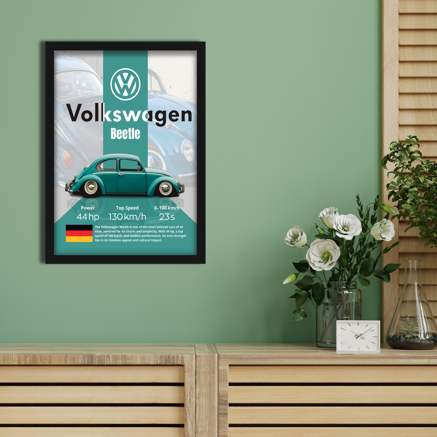 VOLKSWAGEN BEETLE | C-V4 | CAR POSTER