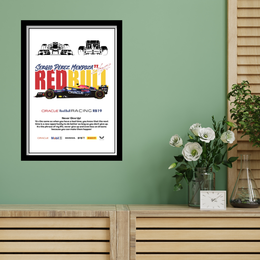 ORACLE REDBULL RACING RB19 - Premium Framed Poster