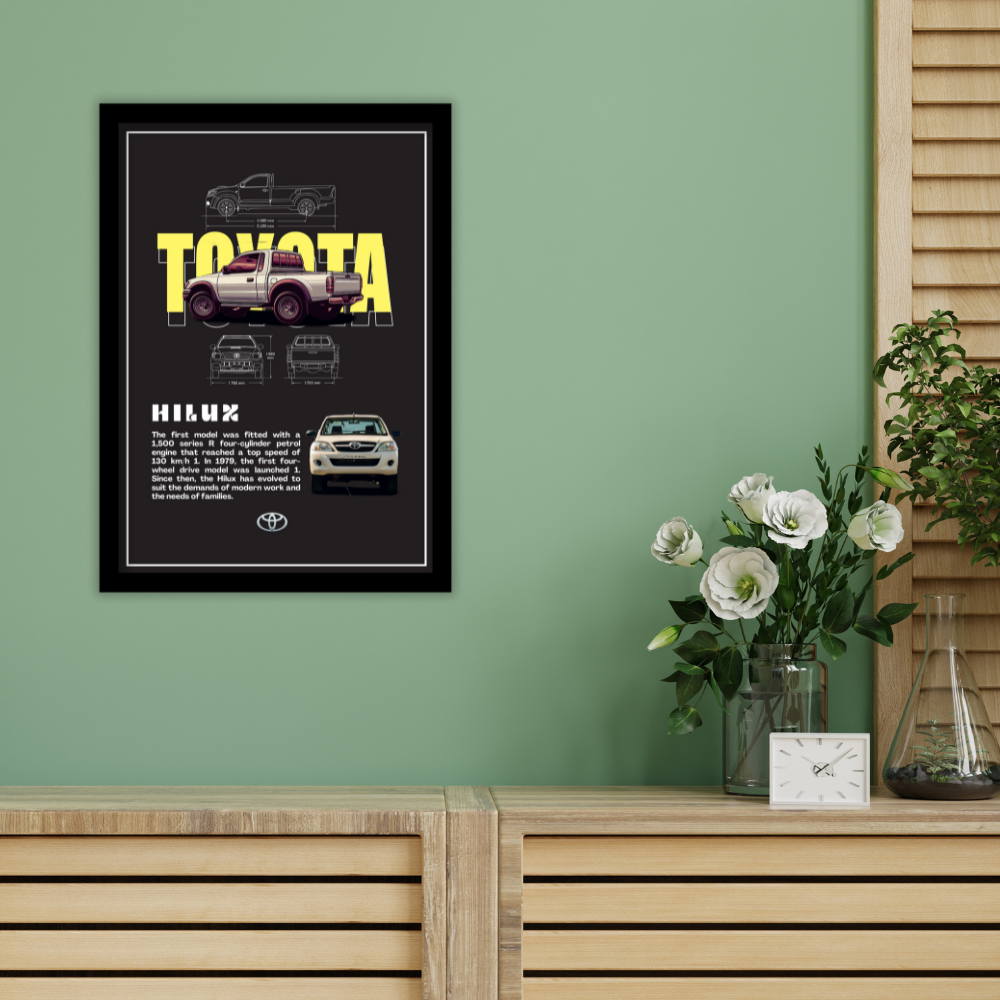 TOYOTA HILUX - Premium Framed Poster