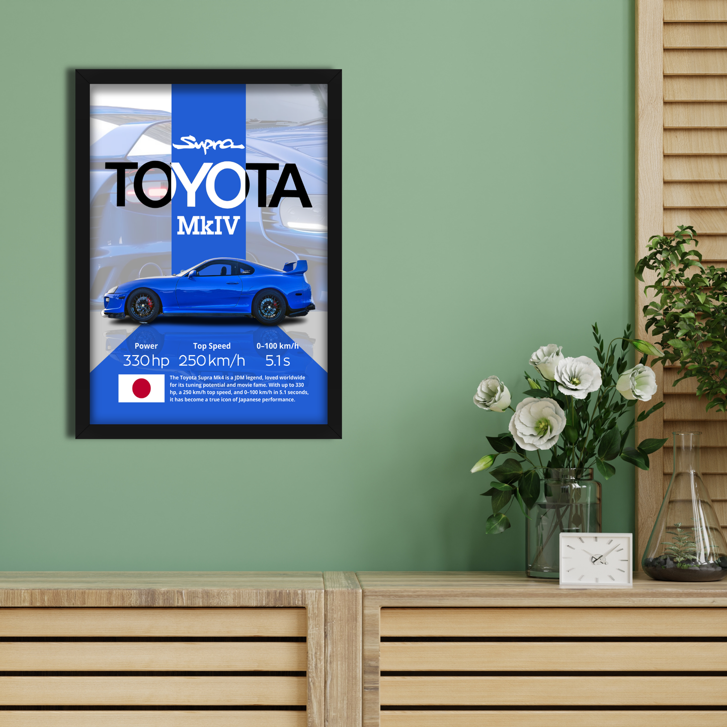TOYOTA SUPRA MKIV | C-V4 | CAR POSTER