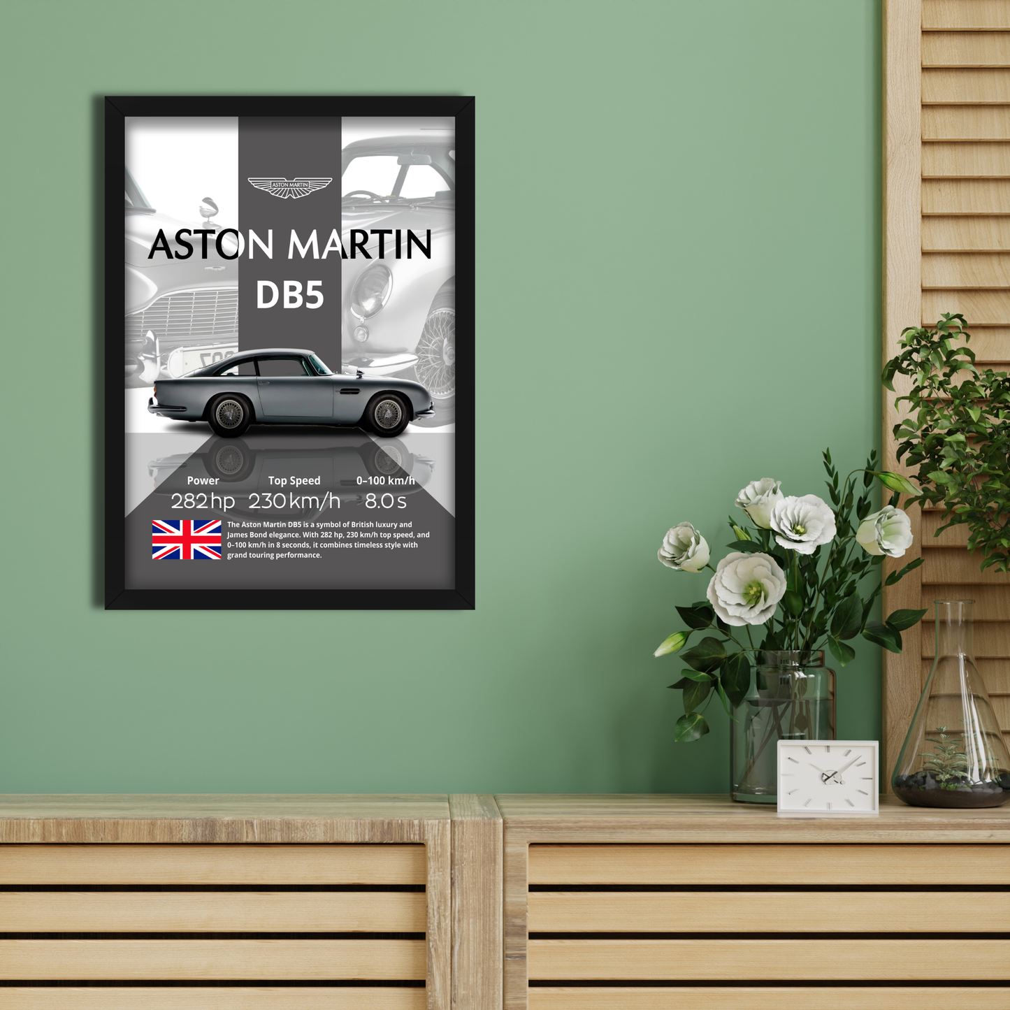 ASTON MARTIN DB5 | C-V4 | CAR POSTER