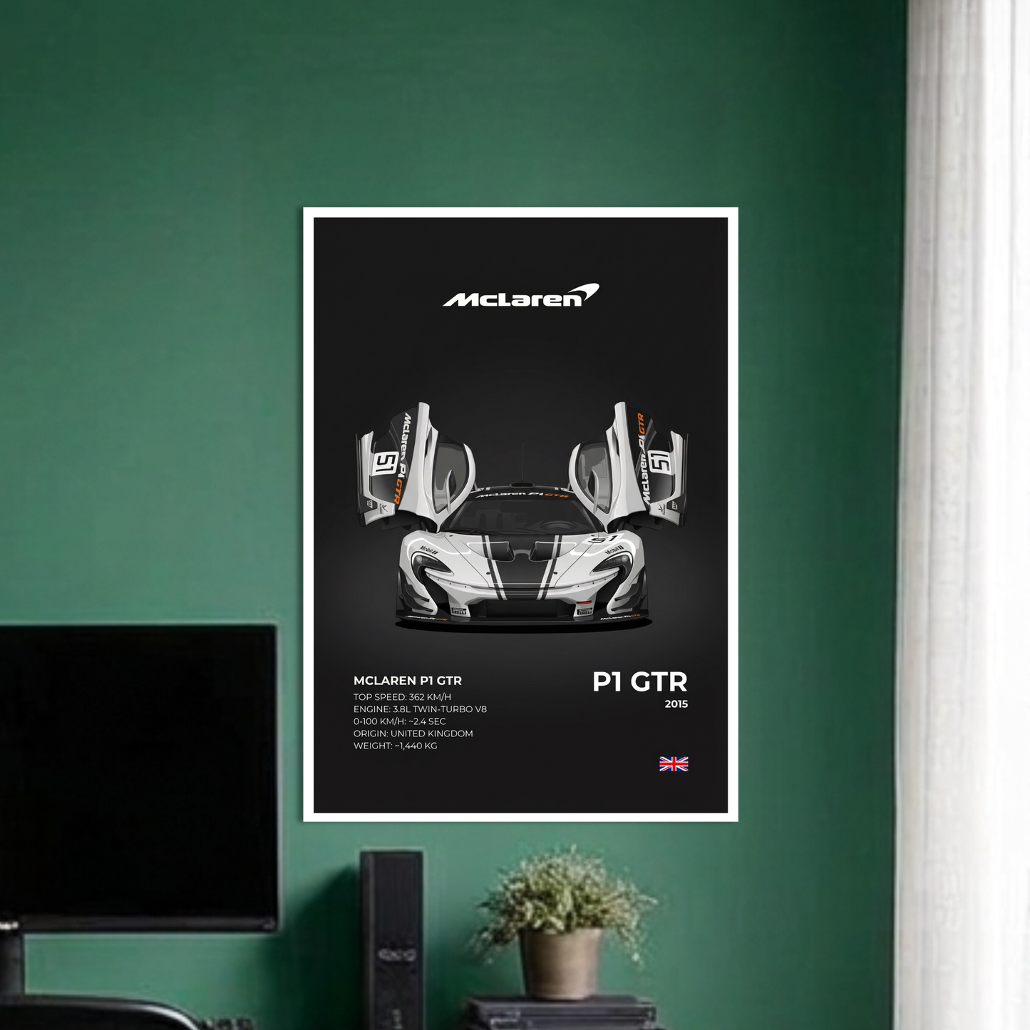 MCLAREN P1 GTR | C-4 | CAR POSTER