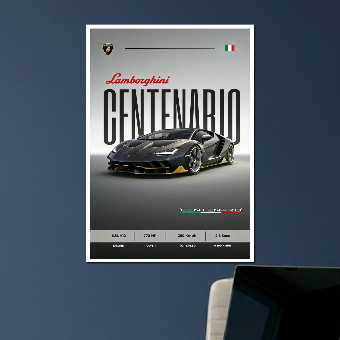 LAMBORGHINI CENTENARIO| C-2 | CAR POSTER