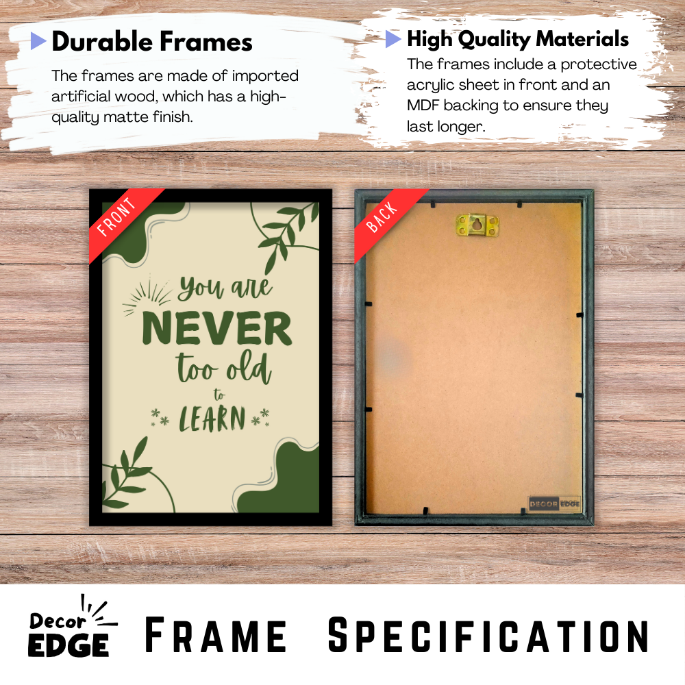 You are never too old to learn-Premium Framed Poster