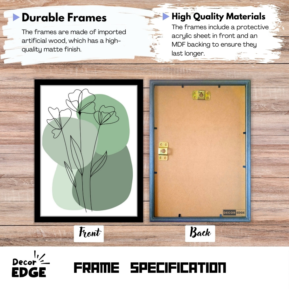 LINE ART LILIES - Themed Poster