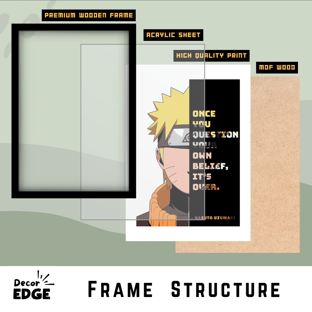 Unshaken Belief – Naruto Uzumaki Wisdom Art Poster