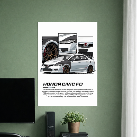 HONDA CIVIC FO | C-5 | CAR POSTER