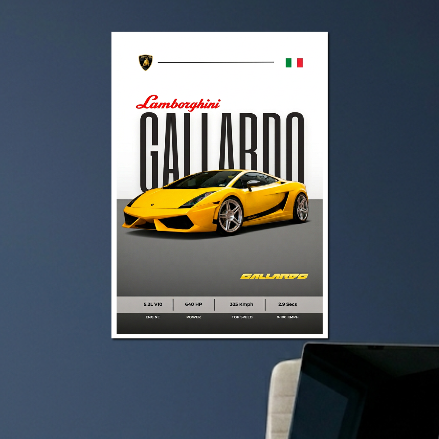 LAMBORGHINI GALLARDO | C-2 | CAR POSTER