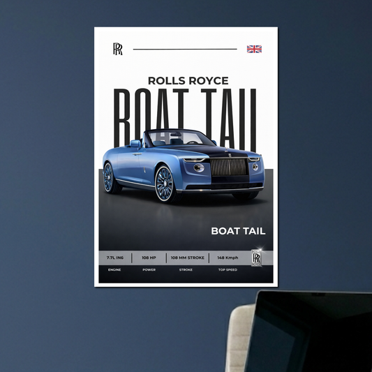 ROLLS ROYCE BOAT TAIL| C-2 | CAR POSTER