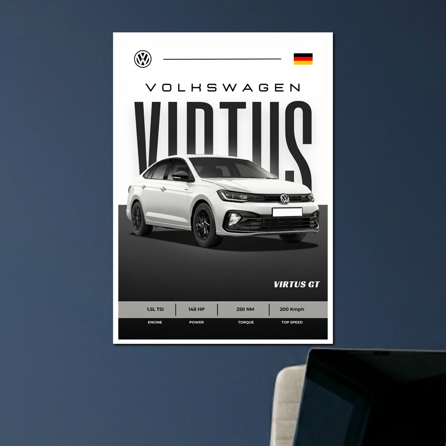 VOLKSWAGON VIRTUS | C-2 | CAR POSTER