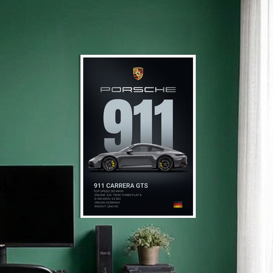 911 CARRERA GTS-1 | C-4 | CAR POSTER