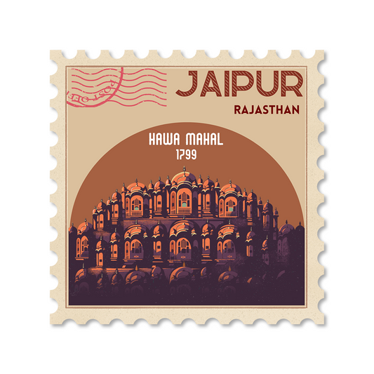CITY STAMP JAIPUR STICKER