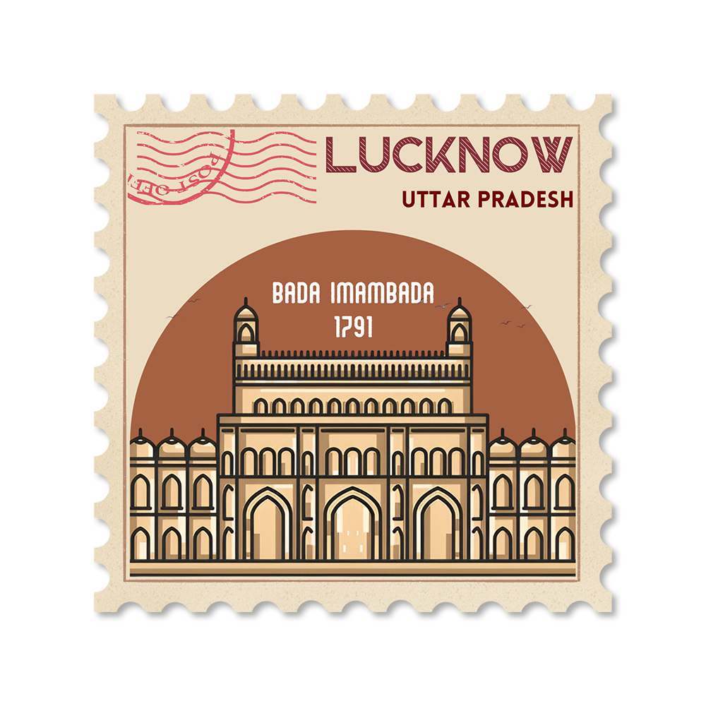 CITY STAMP LUCKNOW STICKER
