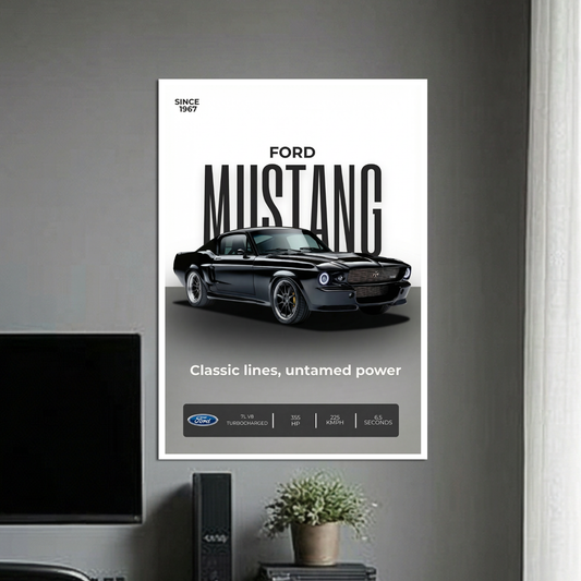 FORD MUSTANG | C-3 | CAR POSTER