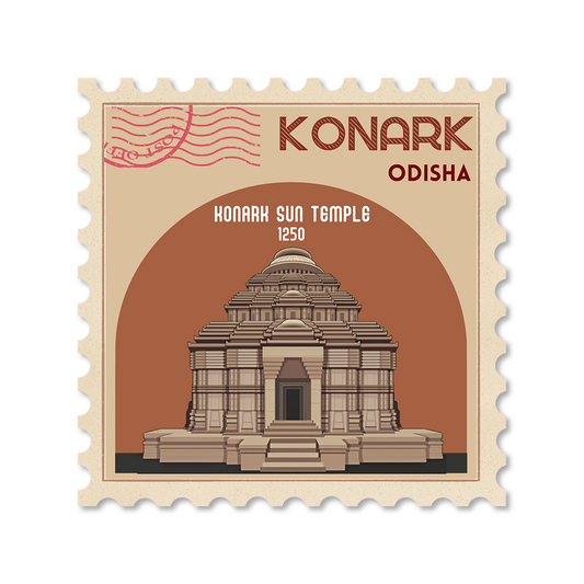 CITY STAMP KONARK STICKER