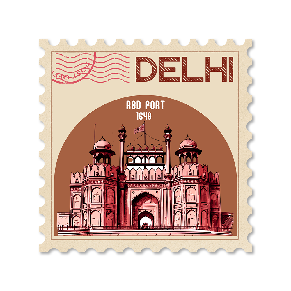 CITY STAMP DELHI STICKER