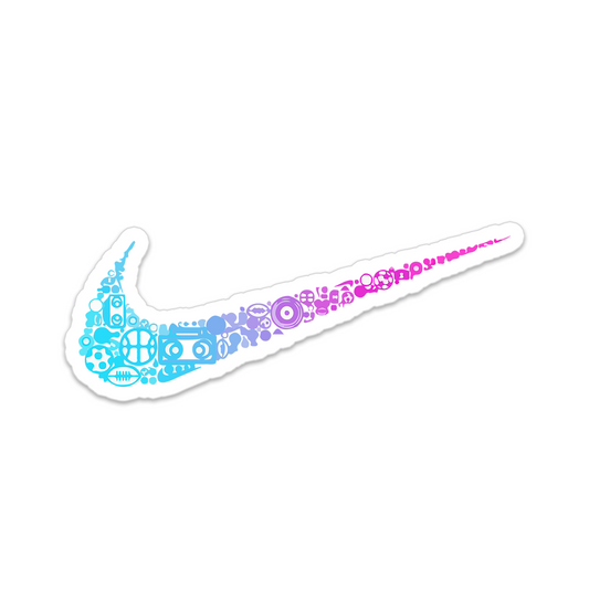 NEON SWOOSH STICKER
