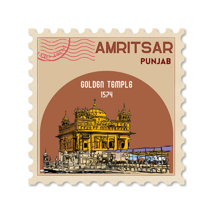 CITY STAMP AMRITSAR STICKER