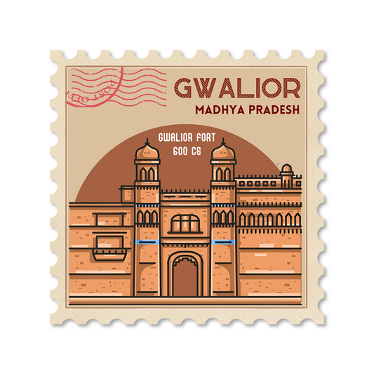 CITY STAMP GWALIOR STICKER