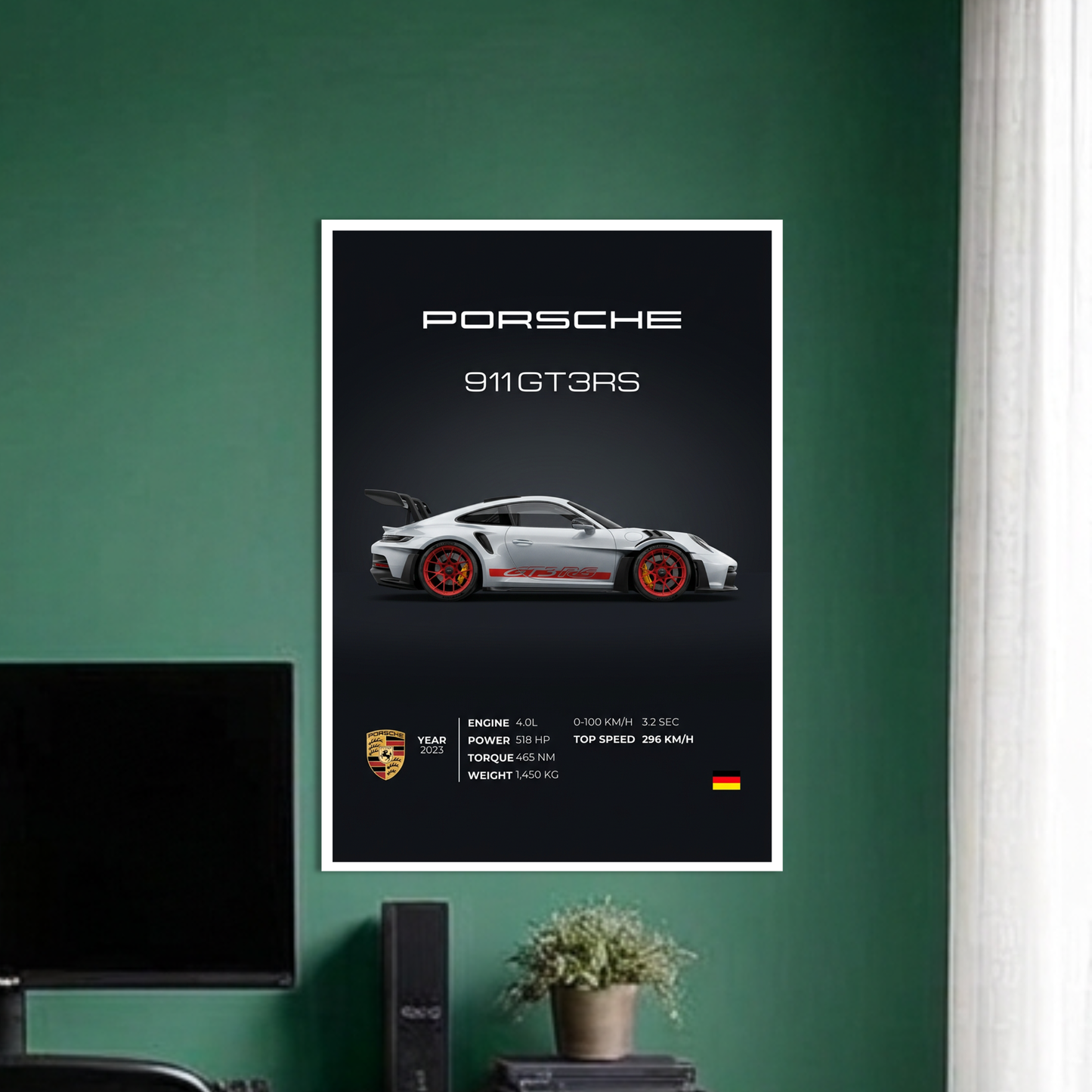 911 GT3 RS | C-4 | CAR POSTER