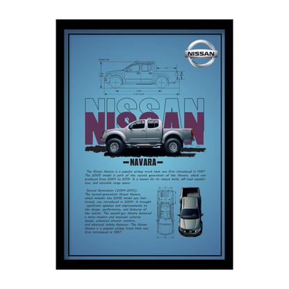 NISSAN NAVARA 2005 - Premium Framed Poster
