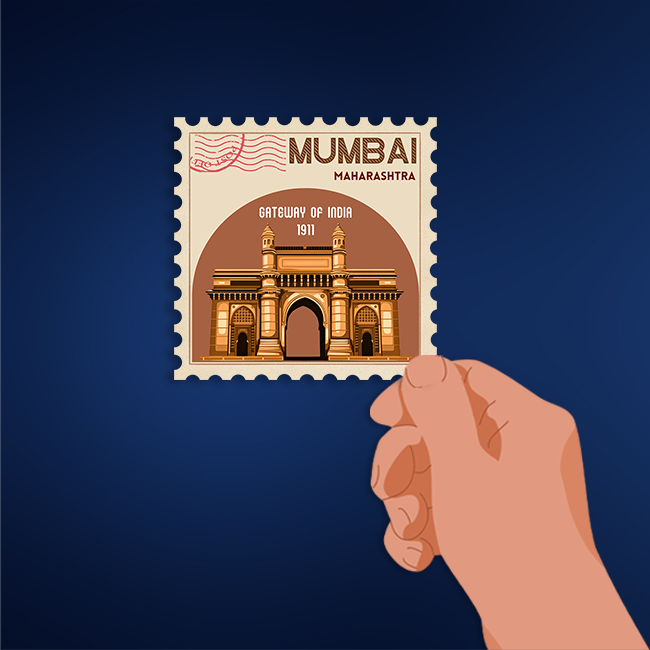 CITY STAMP MUMBAI STICKER