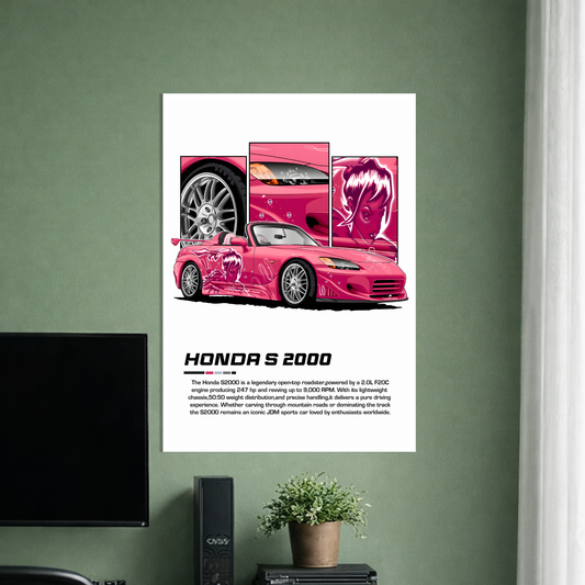 HONDA S 2000 | C-5 | CAR POSTER