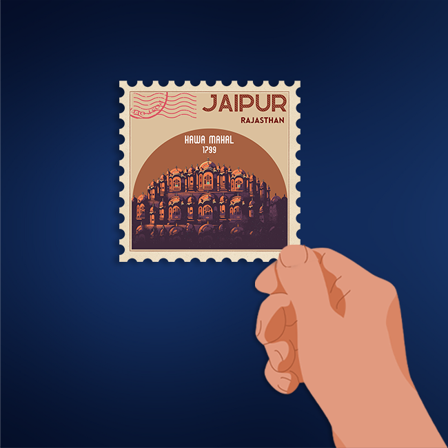 CITY STAMP JAIPUR STICKER
