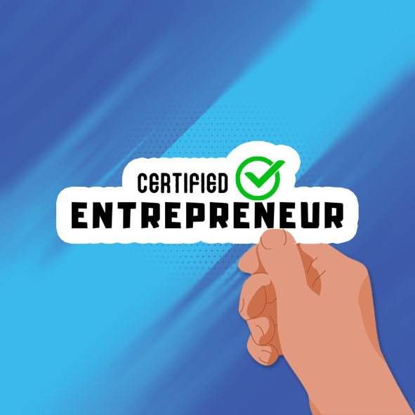 CERTIFIED ENTREPRENEUR STICKER