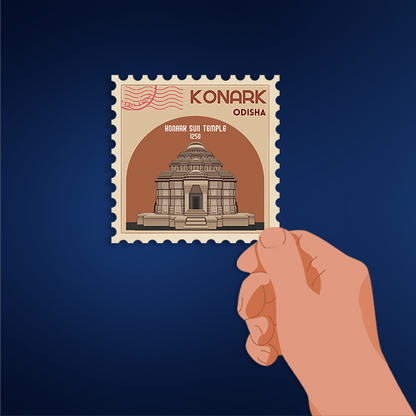 CITY STAMP KONARK STICKER