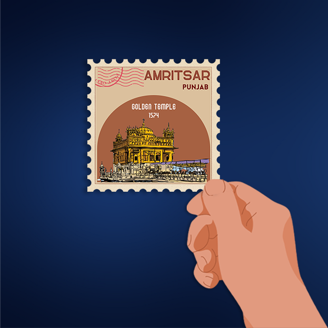 CITY STAMP AMRITSAR STICKER