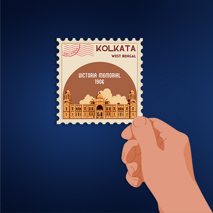 CITY STAMP KOLKATA STICKER