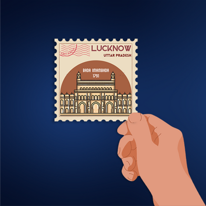 CITY STAMP LUCKNOW STICKER